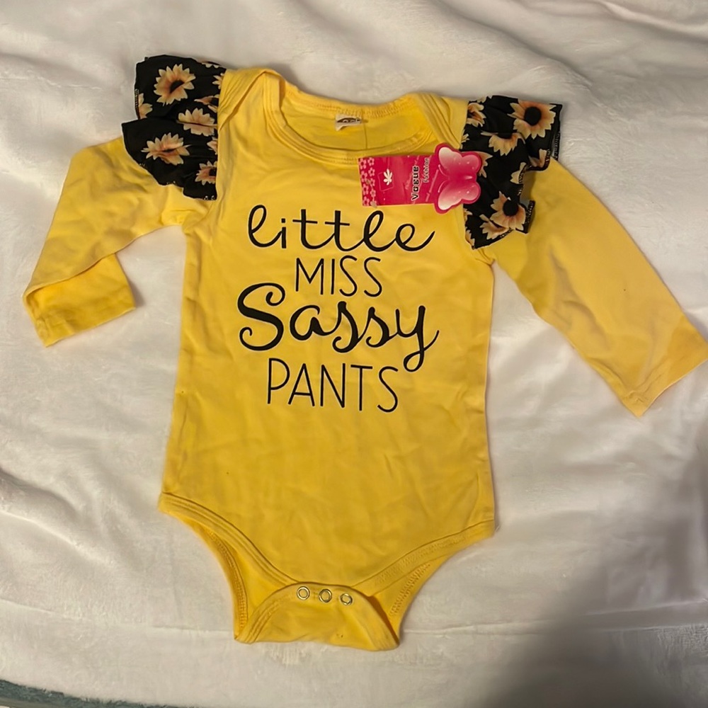 Sunflower onesie